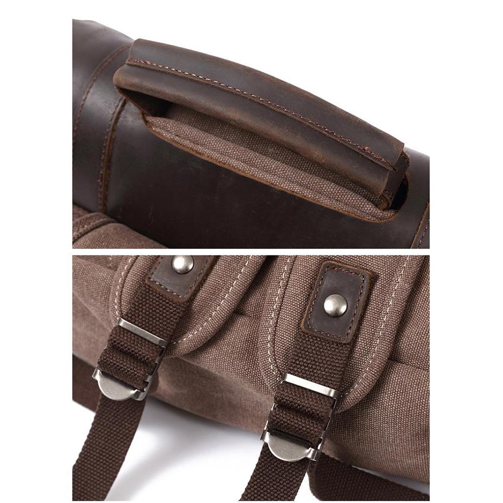 Small Canvas Backpack – Compact, Stylish Bag for Daily Essentials and Travel - Leather Purse Backpack