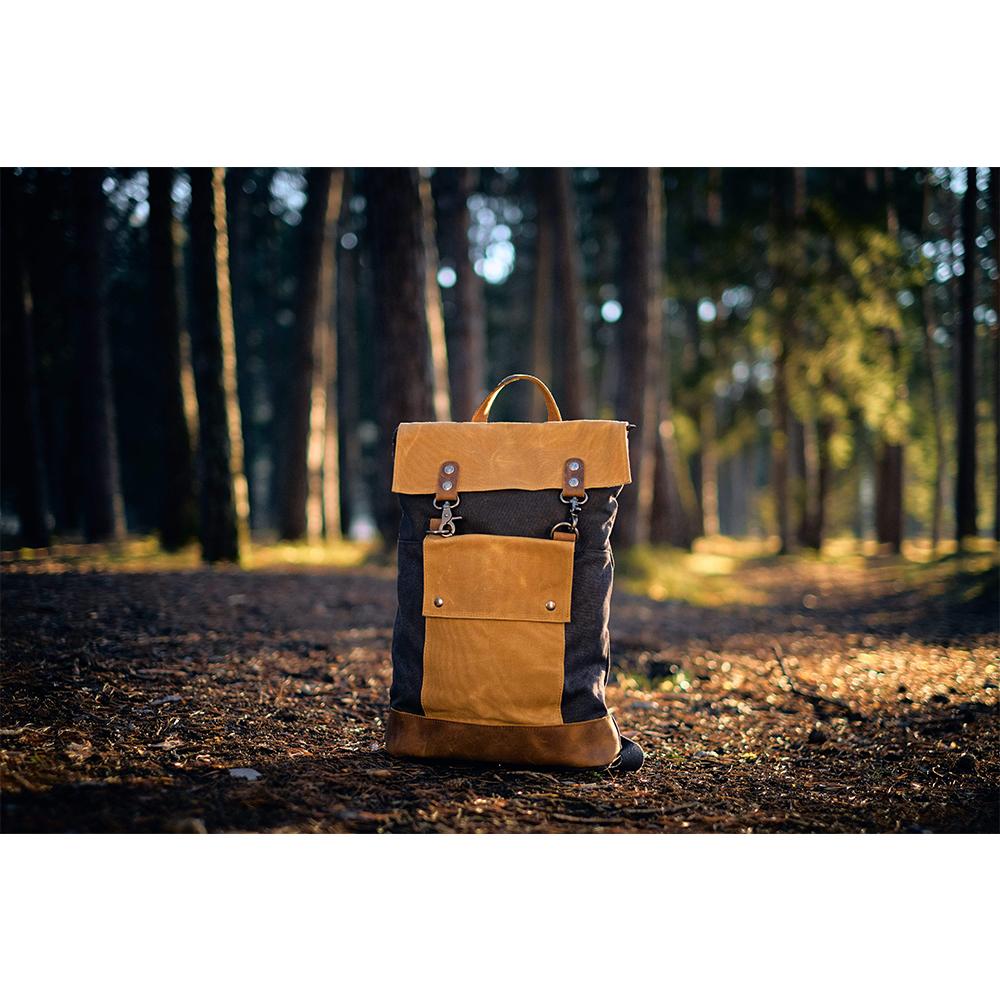 Elegant Small Backpack for Women with Minimalist Design - Leather Purse Backpack