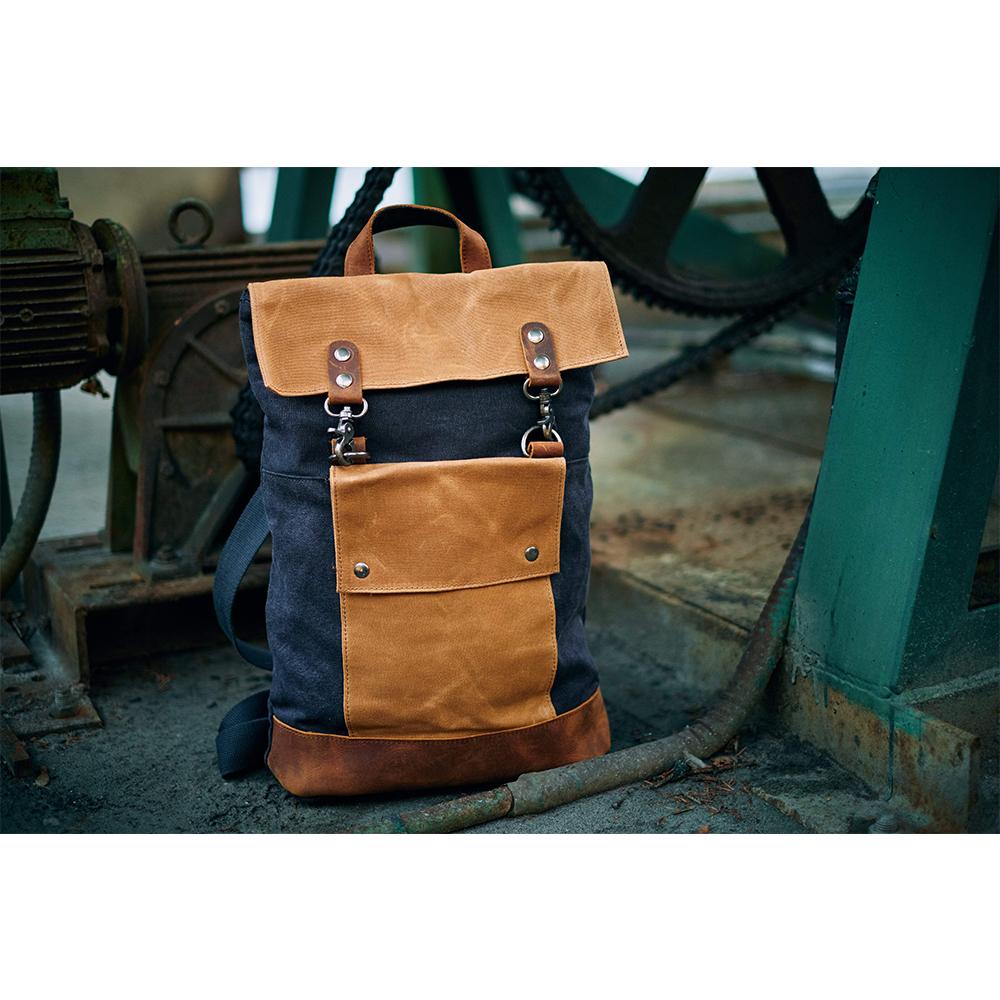 Elegant Small Backpack for Women with Minimalist Design - Leather Purse Backpack
