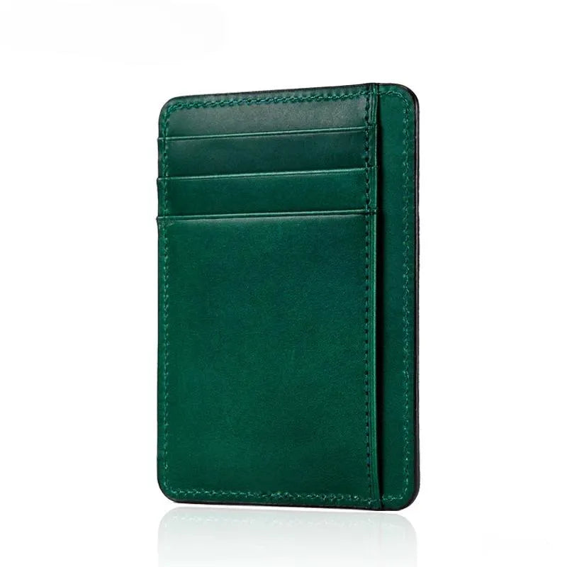 Custom Name Italian Vegetable Tanned Leather AirTag Wallet - Leather Purse Backpack