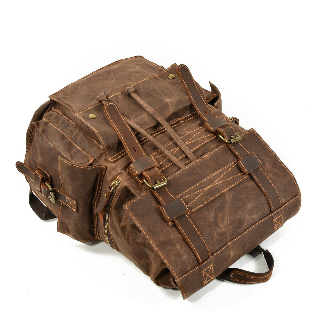 Versatile Canvas Drawstring Rucksack – Durable for Everyday Use - Leather Purse Backpack
