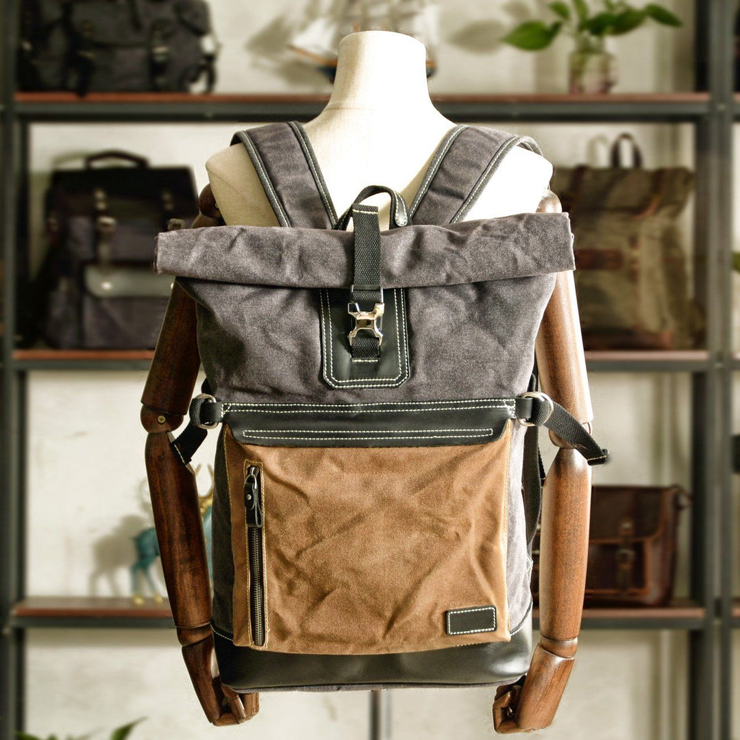 Trendy College Bag – Spacious, Durable Backpack for School and Campus - Leather Purse Backpack