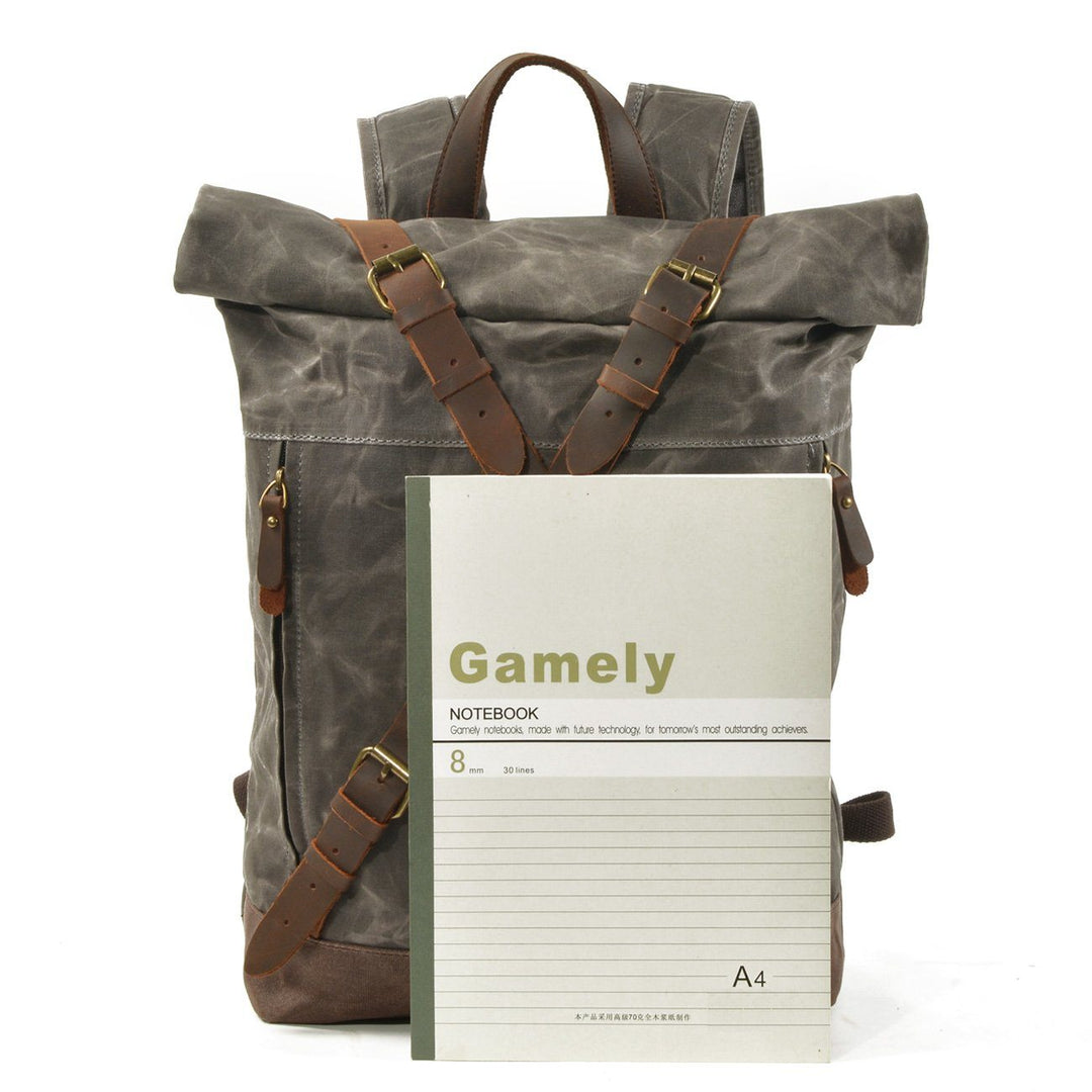 Versatile Canvas Rucksack Backpack – Durable, Stylish Bag for Travel - Leather Purse Backpack