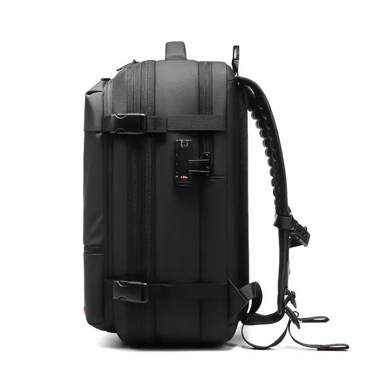 Expandable carry-on backpack for extended trips