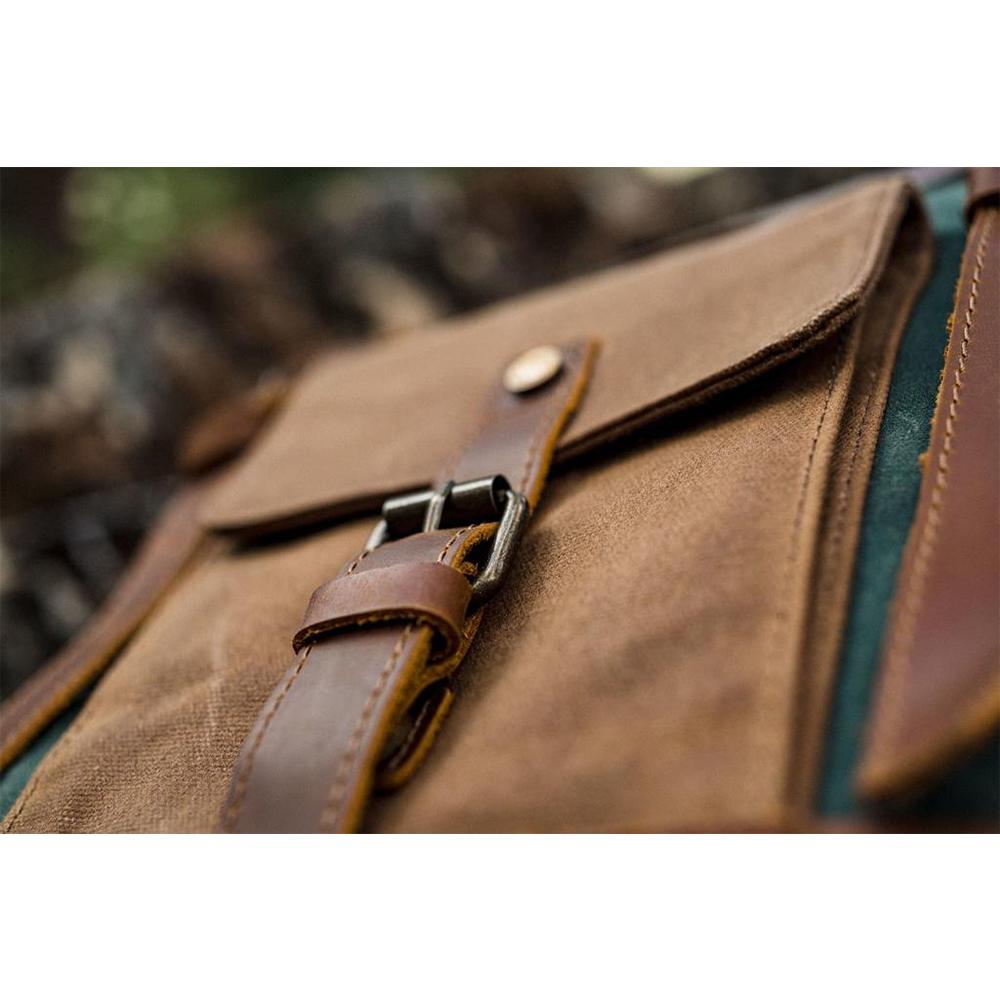 Elegant Vintage Laptop Backpack with Easy Access and Vintage Appeal - Leather Purse Backpack