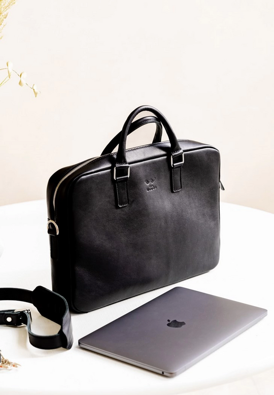 Leather Briefcase – Elegant Business Bag for Professionals - Leather Purse Backpack