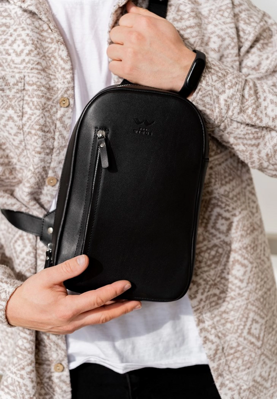 Leather Crossbody Bag for Men – Elegant and Functional - Leather Purse Backpack