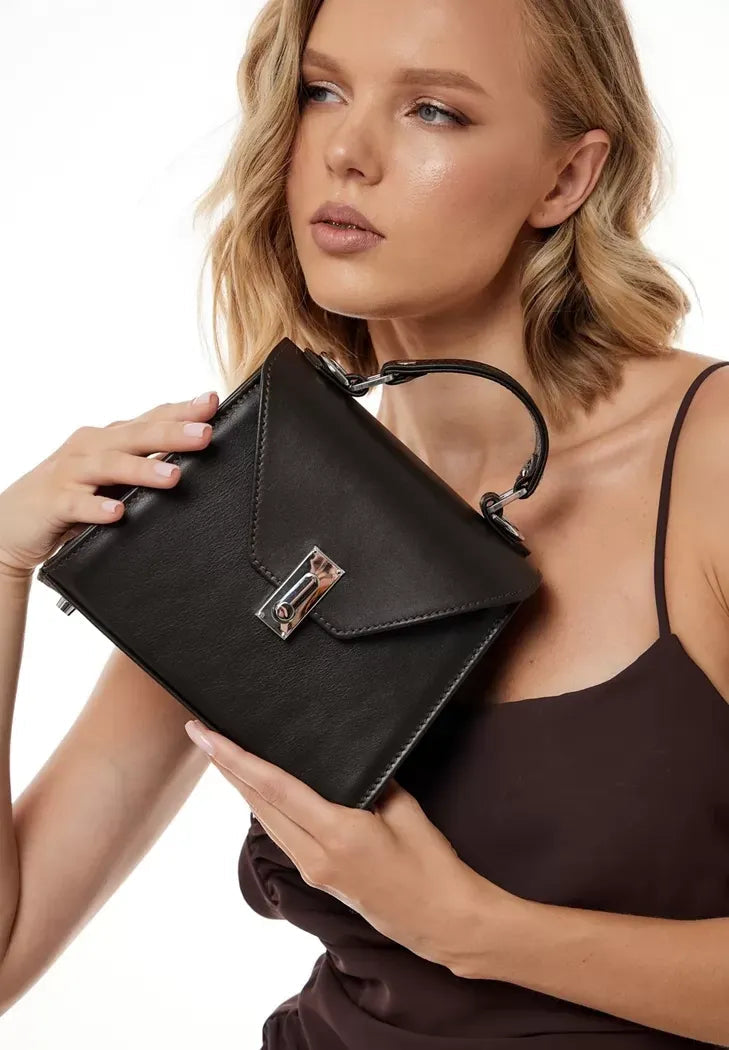 Women's Leather Crossbody Bag – Elegant, Compact and Handcrafted - Leather Purse Backpack
