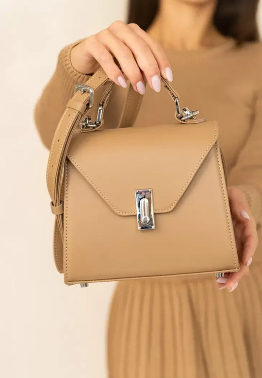 Women's Leather Crossbody Bag – Elegant, Compact and Handcrafted - Leather Purse Backpack