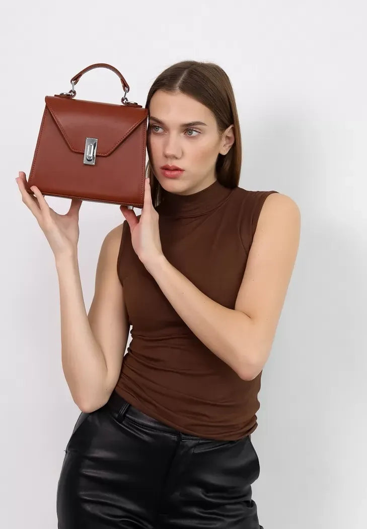 Women's Leather Crossbody Bag – Elegant, Compact and Handcrafted - Leather Purse Backpack
