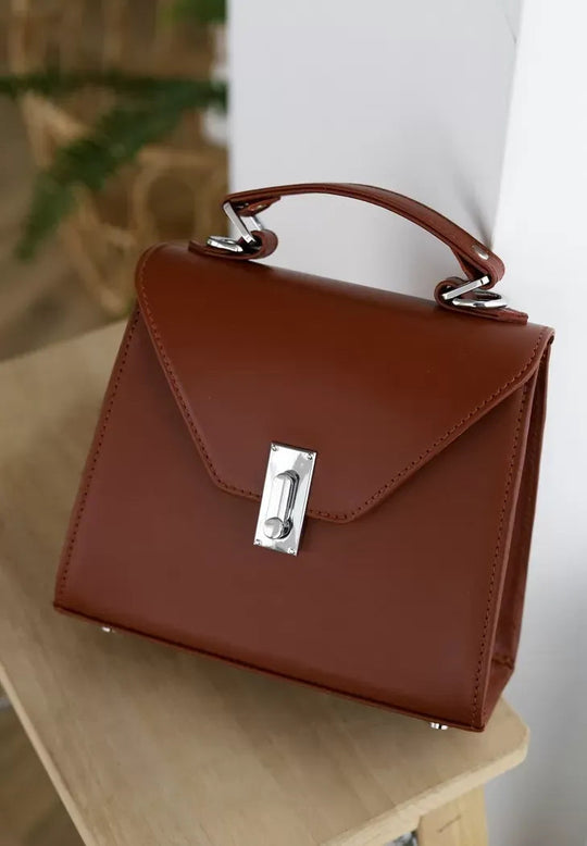 Women's Leather Crossbody Bag – Elegant, Compact and Handcrafted - Leather Purse Backpack