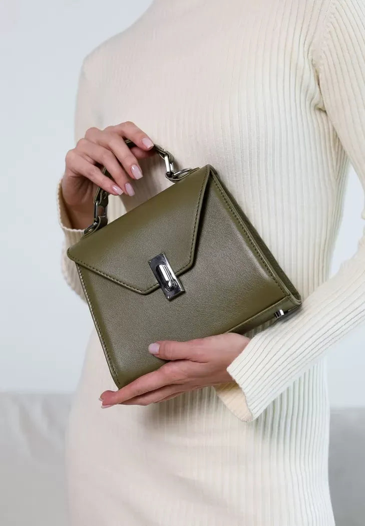 Women's Leather Crossbody Bag – Elegant, Compact and Handcrafted - Leather Purse Backpack