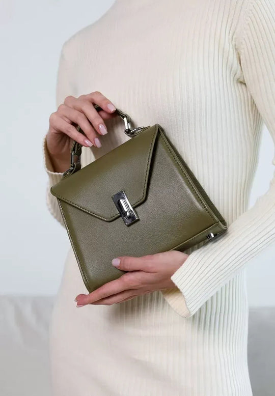 Women's Leather Crossbody Bag – Elegant, Compact and Handcrafted - Leather Purse Backpack
