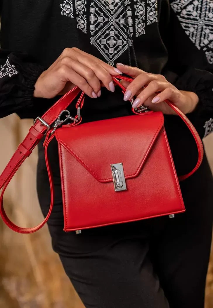Women's Leather Crossbody Bag – Elegant, Compact and Handcrafted - Leather Purse Backpack