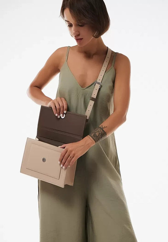 Premium Leather Shoulder Bag for Women – Stylish and Functional Design - Leather Purse Backpack