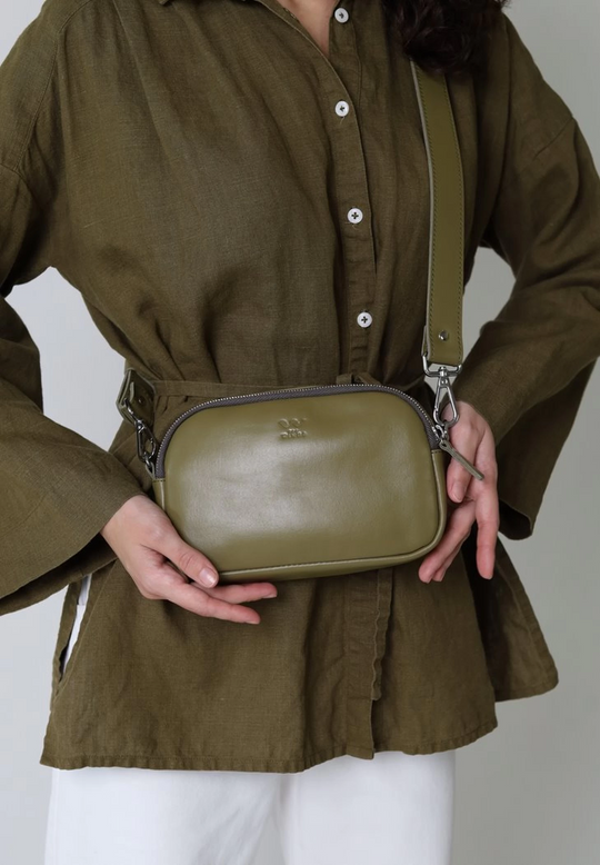 Genuine Leather Waist Bag for Women – Chic and Functional - Leather Purse Backpack
