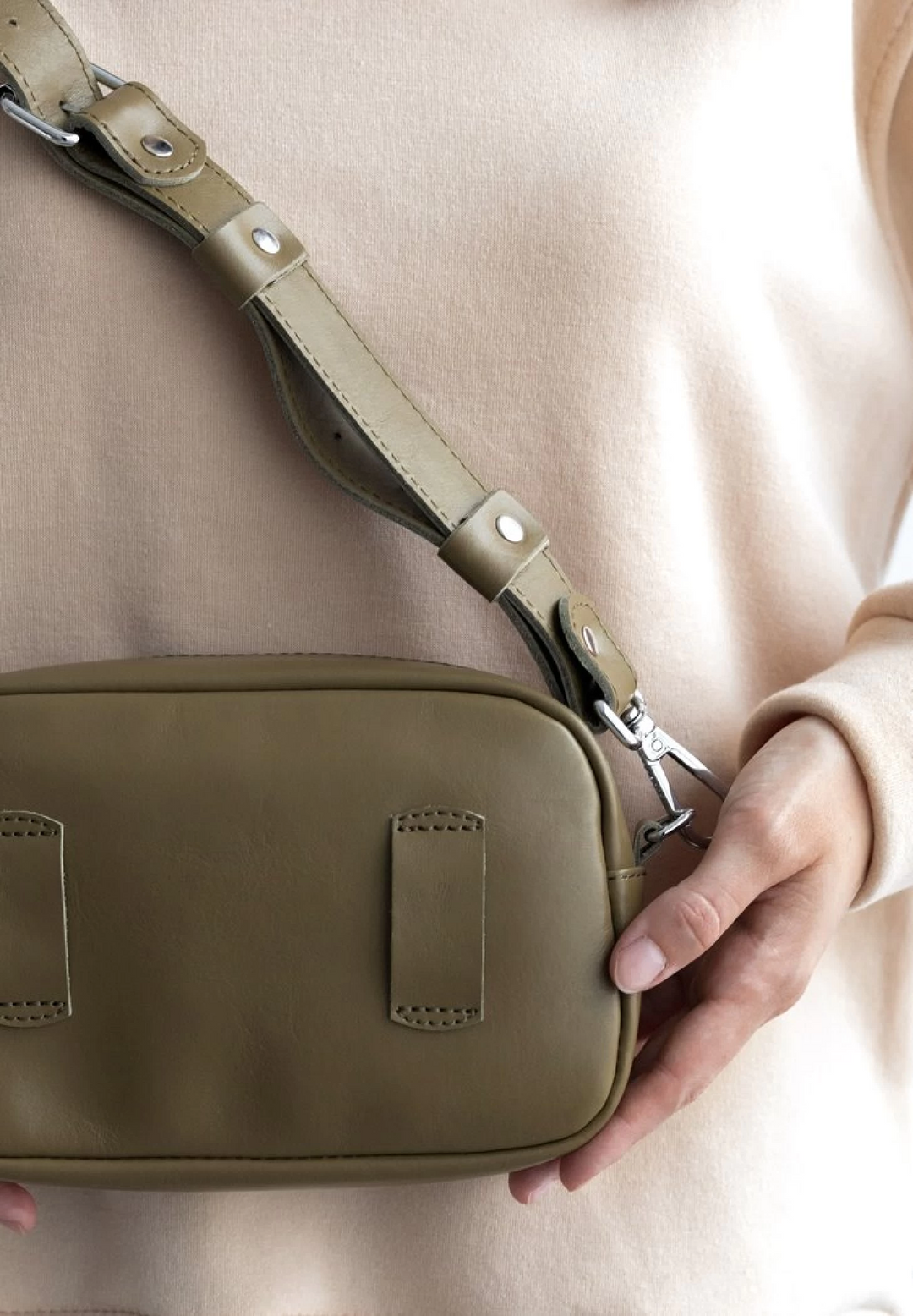 Genuine Leather Waist Bag for Women – Chic and Functional - Leather Purse Backpack