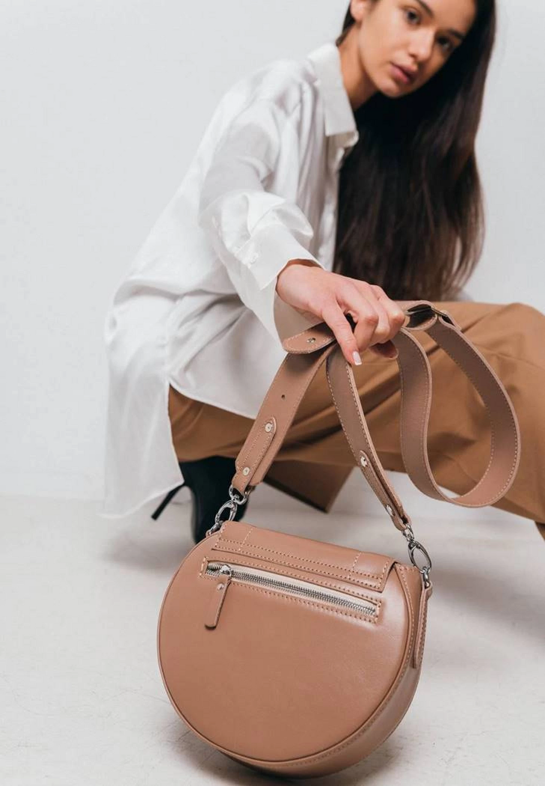 Handcrafted Women’s Leather Bag – Sophisticated Design - Leather Purse Backpack