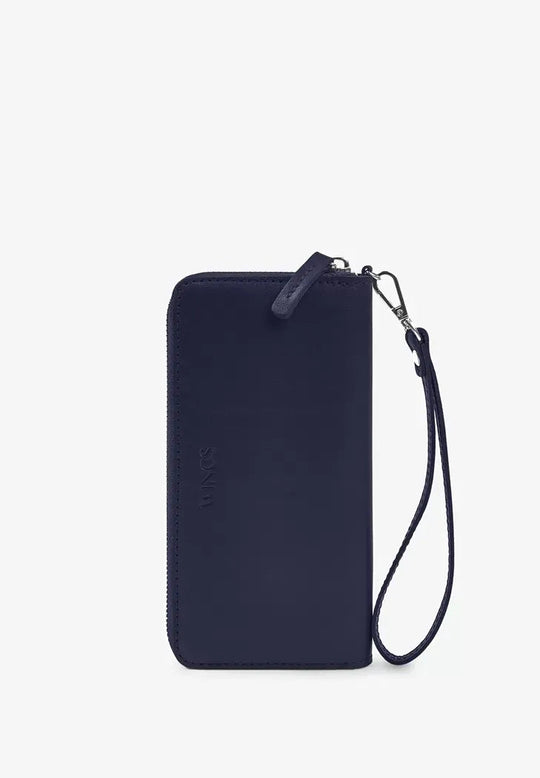 Classic Leather Wallet with Zipper – Secure and Sophisticated - Leather Purse Backpack