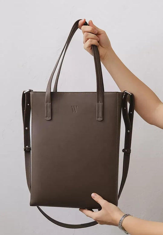 Luxury Genuine Leather Shopper – Spacious, Stylish, and Durable - Leather Purse Backpack