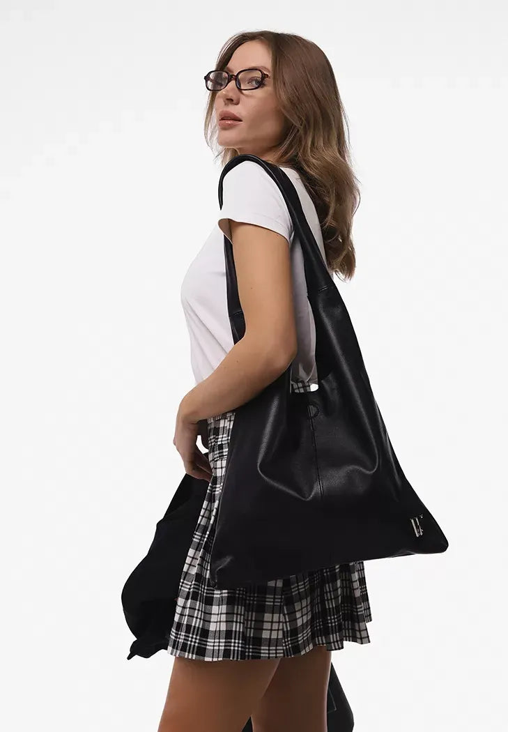 Women's Leather Shopper Tote – Chic and Practical Daily Accessory - Leather Purse Backpack