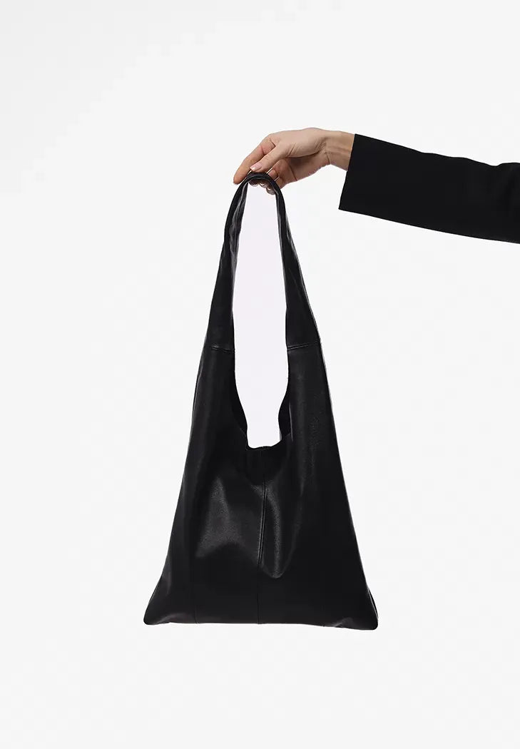 Women's Leather Shopper Tote – Chic and Practical Daily Accessory - Leather Purse Backpack