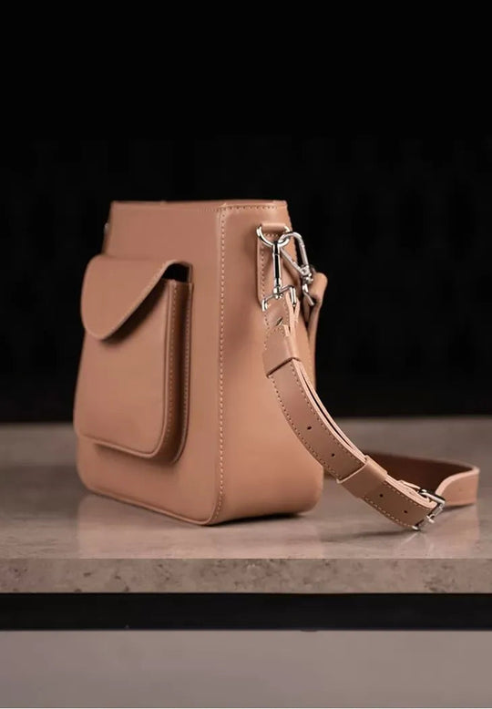 Luxury Women's Crossbody Bag – Made from Premium Leather - Leather Purse Backpack