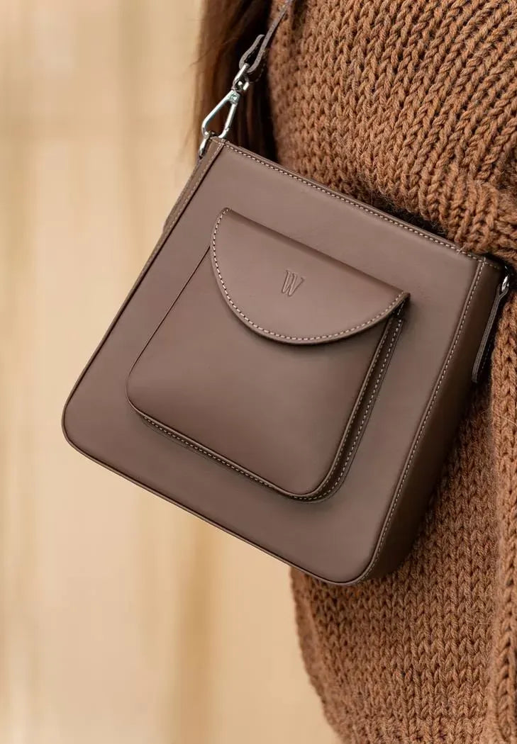 Luxury Women's Crossbody Bag – Made from Premium Leather - Leather Purse Backpack