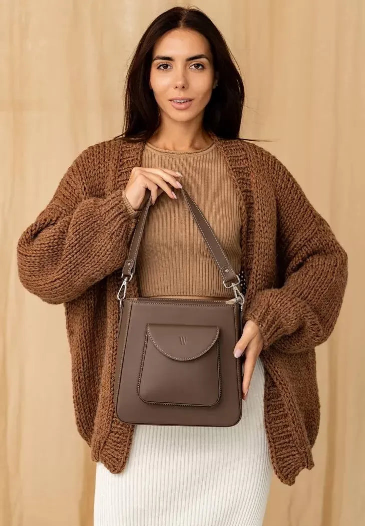 Luxury Women's Crossbody Bag – Made from Premium Leather - Leather Purse Backpack