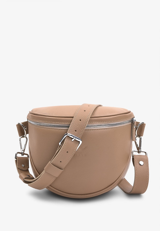 Leather Belt Crossbody Bag – Versatile and Stylish Design - Leather Purse Backpack