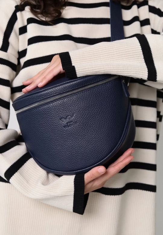 Leather Belt Crossbody Bag – Versatile and Stylish Design - Leather Purse Backpack