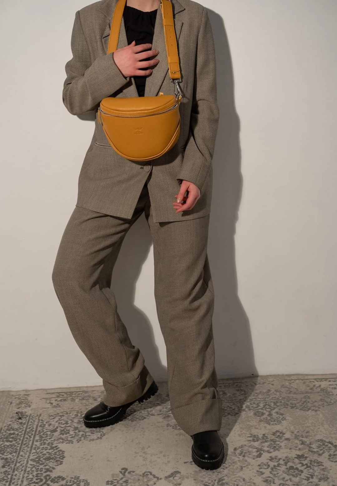 Leather Belt Crossbody Bag – Versatile and Stylish Design - Leather Purse Backpack