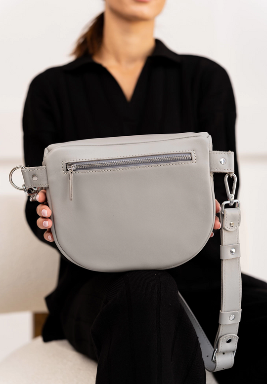 Leather Waist Crossbody Bag – Compact and Hands-Free - Leather Purse Backpack