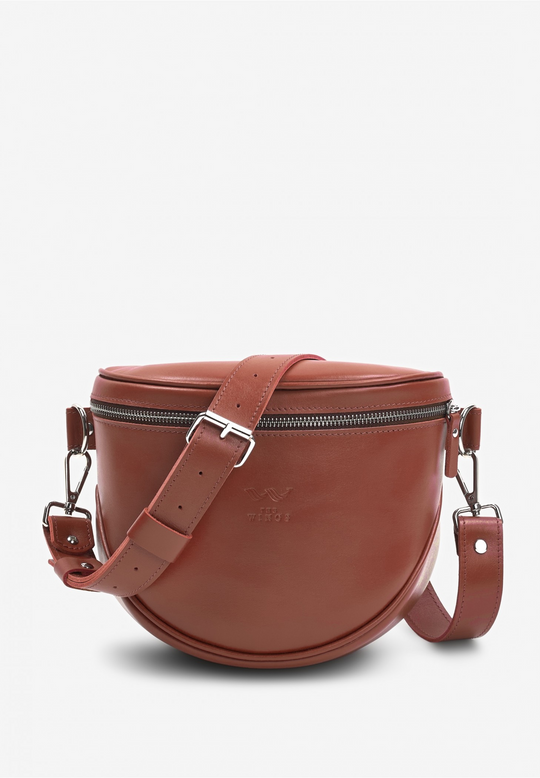 Leather Waist Crossbody Bag – Compact and Hands-Free - Leather Purse Backpack