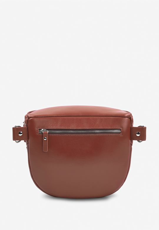 Leather Waist Crossbody Bag – Compact and Hands-Free - Leather Purse Backpack
