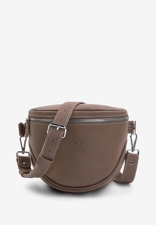 Leather Waist Crossbody Bag – Compact and Hands-Free - Leather Purse Backpack