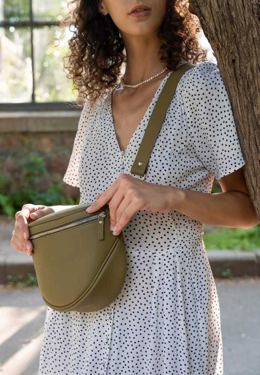 Leather Waist Crossbody Bag – Compact and Hands-Free - Leather Purse Backpack