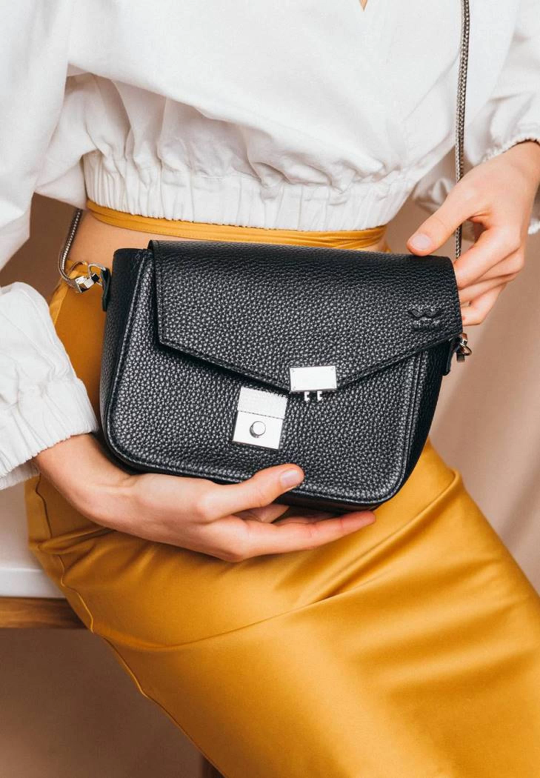 Soft Grain Leather Purse for Women - Elegant Bag - Leather Purse Backpack