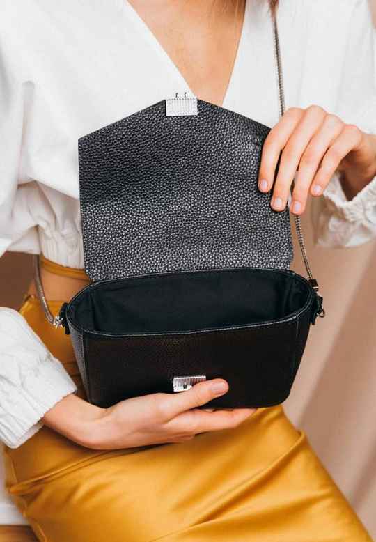 Soft Grain Leather Purse for Women - Elegant Bag - Leather Purse Backpack