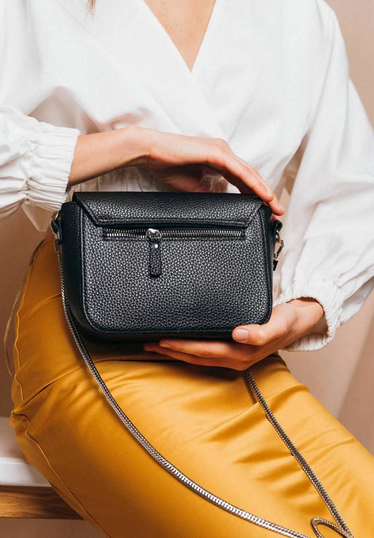 Soft Grain Leather Purse for Women - Elegant Bag - Leather Purse Backpack