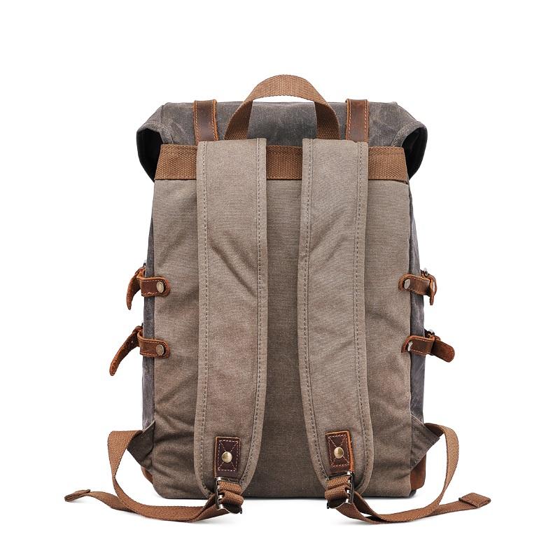 Vintage Style Backpack – Classic Canvas Bag with Durable, Timeless Design - Leather Purse Backpack