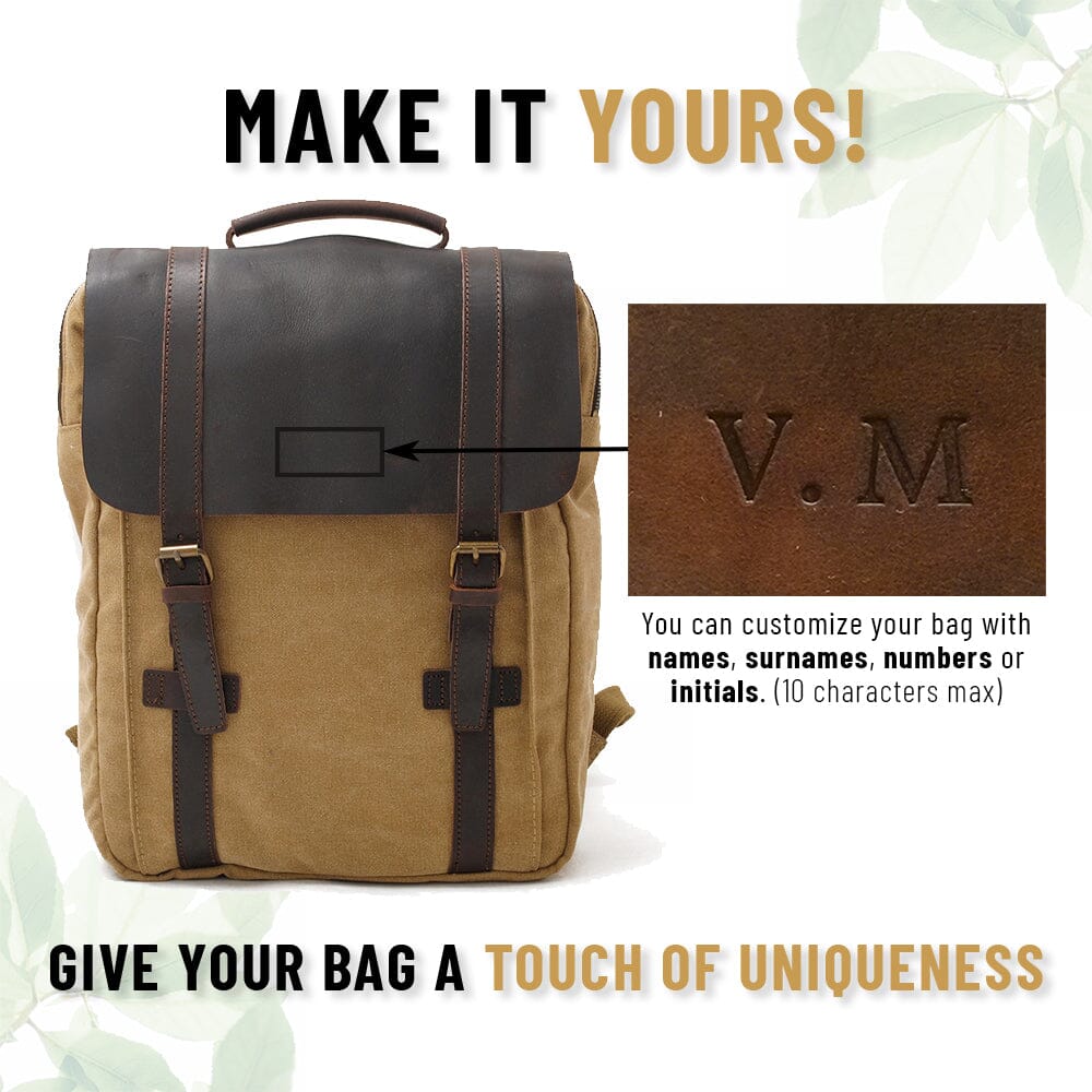 Retro Vintage Bookbag with Multiple Pockets and Stylish Look - Leather Purse Backpack