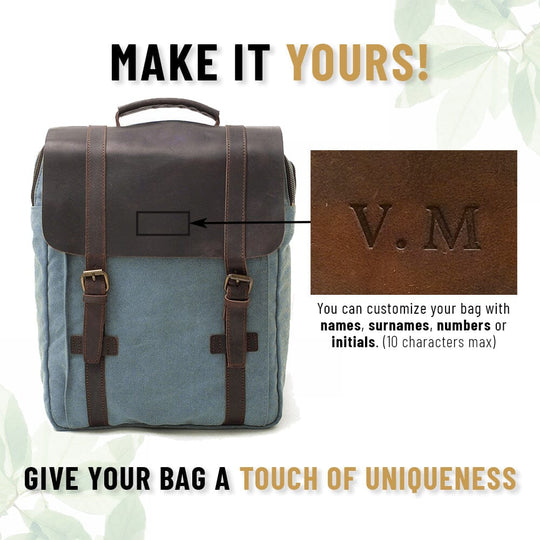 Retro Vintage Bookbag with Multiple Pockets and Stylish Look - Leather Purse Backpack