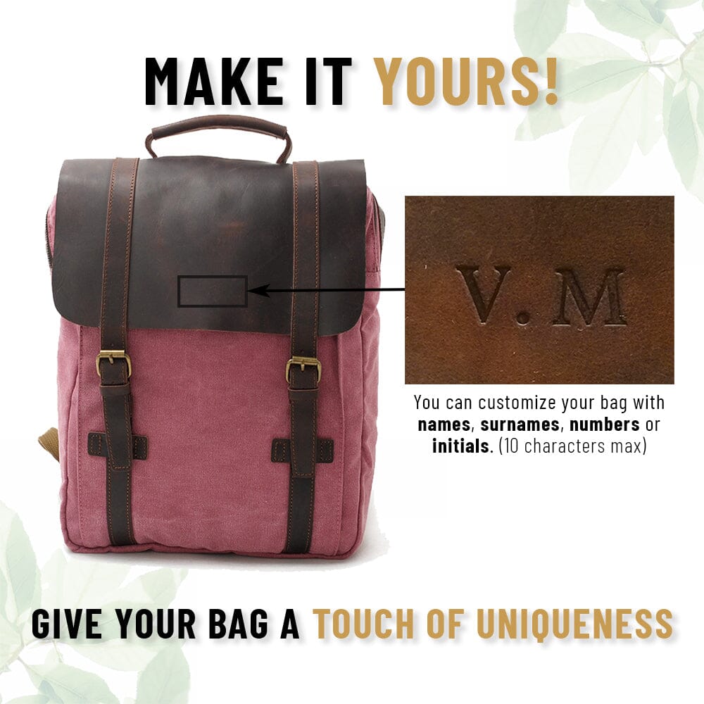 Retro Vintage Bookbag with Multiple Pockets and Stylish Look - Leather Purse Backpack