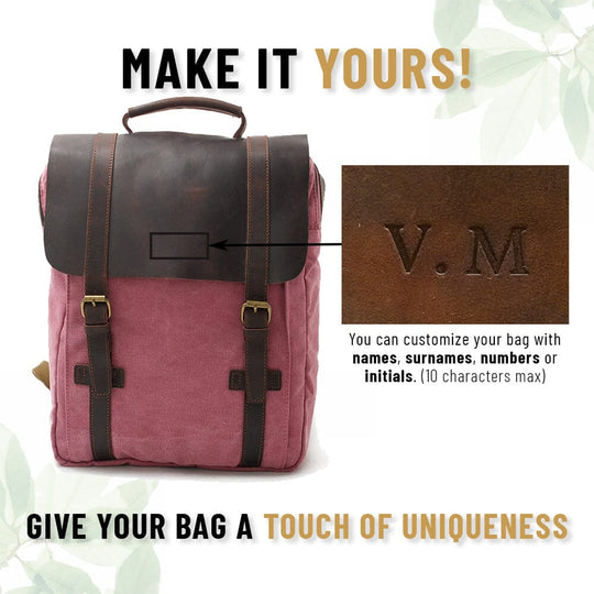 Retro Vintage Bookbag with Multiple Pockets and Stylish Look - Leather Purse Backpack
