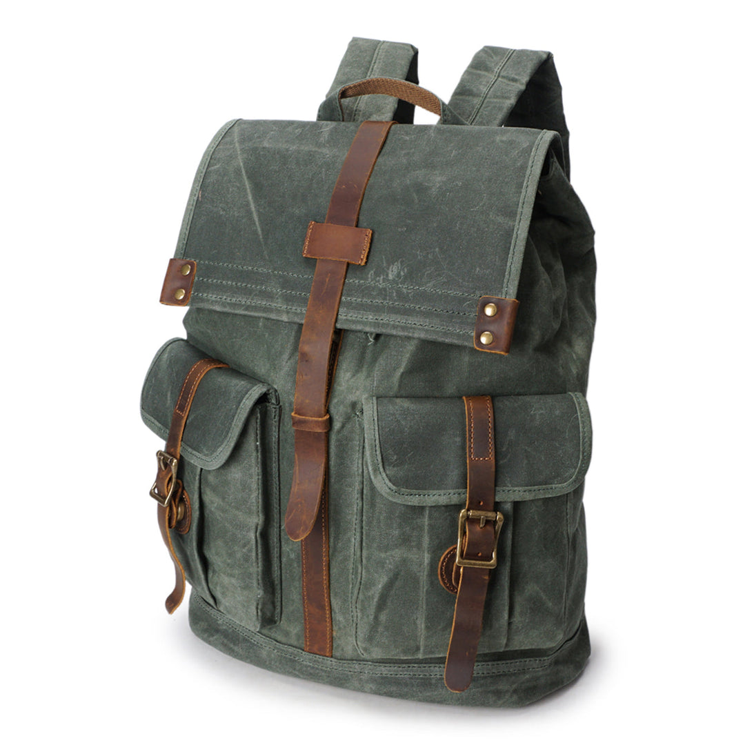 Stylish Vintage Rucksack with Durable Fabric and Timeless Appeal - Leather Purse Backpack