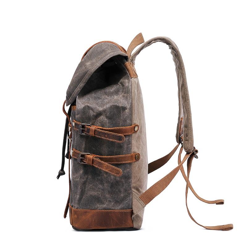 Vintage Style Backpack – Classic Canvas Bag with Durable, Timeless Design - Leather Purse Backpack
