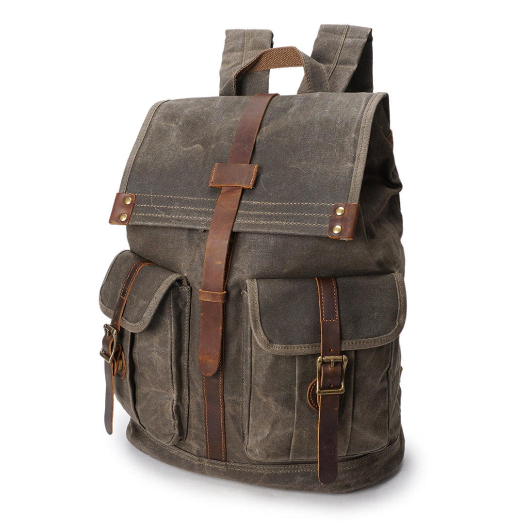 Stylish Vintage Rucksack with Durable Fabric and Timeless Appeal - Leather Purse Backpack