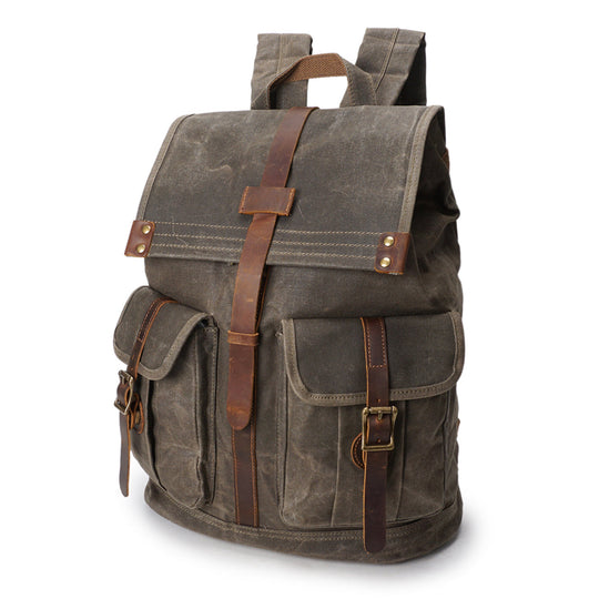 Stylish Vintage Rucksack with Durable Fabric and Timeless Appeal - Leather Purse Backpack