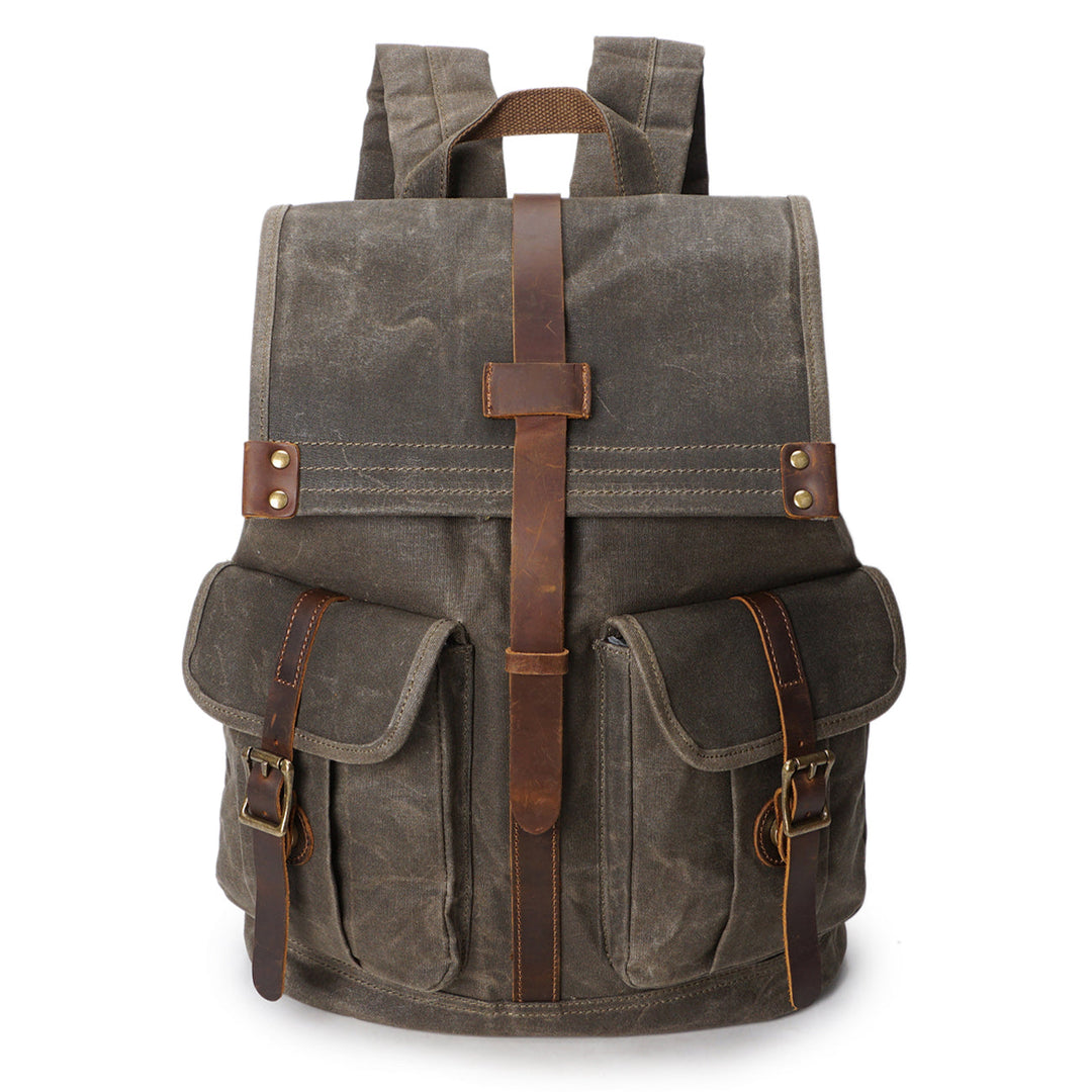 Stylish Vintage Rucksack with Durable Fabric and Timeless Appeal - Leather Purse Backpack